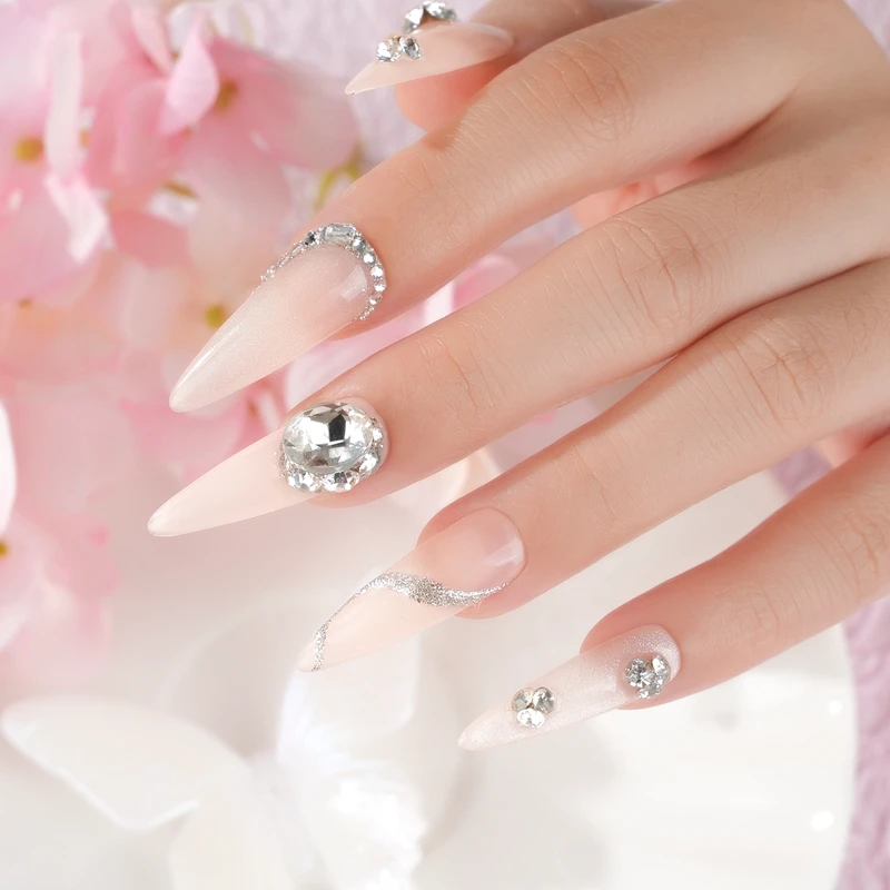 Reluciente Gel de gelatina transparente para decoraci&oacute;n de u&ntilde;as rom&aacute;ntica y brillante