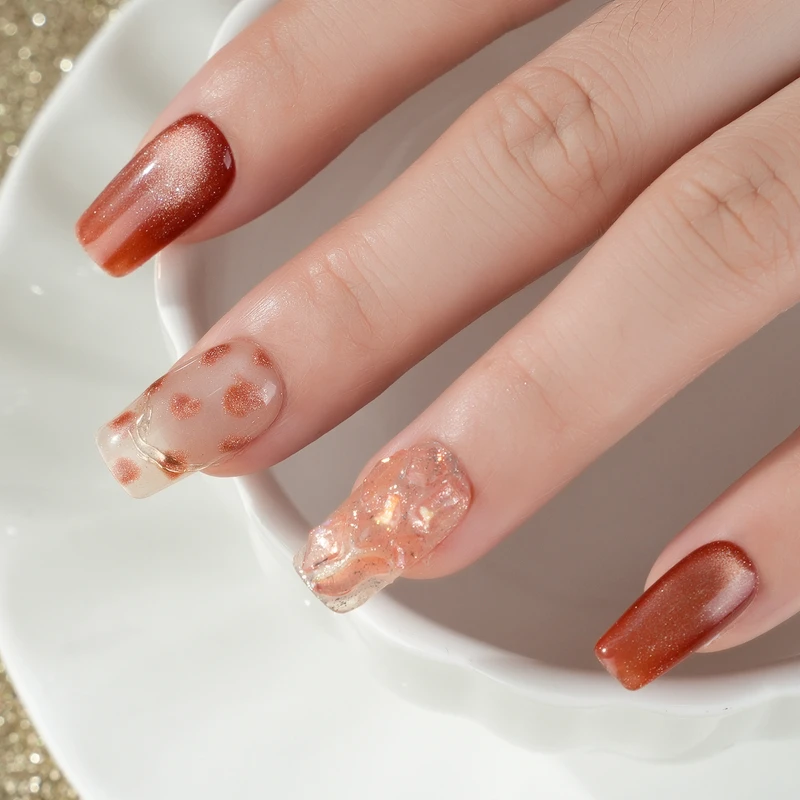 Esmalte en gel para ojos de gato Meteor: rayas de meteoritos estrelladas brillantes para u&ntilde;as elegantes U&ntilde;as